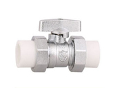 PP-R butterfly handle double headed ball valve