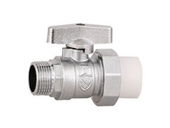 PP-R butterfly handle outer teeth ball valve