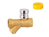 Magnetic locking filter ball valve